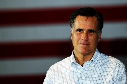 Massachusetts Gov. Mitt Romney addresses supporters as he campaigns in Maryland. Photo by Patrick Smith/Getty Images Photo by Patrick Smith/Getty Images