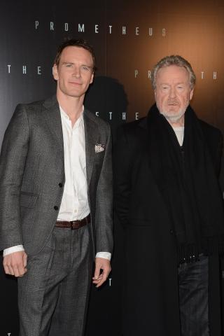 Michael Fassbender and Ridley Scott at Prometheus premiere. Photo by Pascal Le Segretain/Getty Images Photo by Pascal Le Segretain/Getty Images