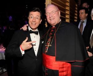 Colbert and Dolan. Photo by Kevin Mazur via Getty Images. Colbert and Dolan. Photo by Kevin Mazur via Getty Images.
