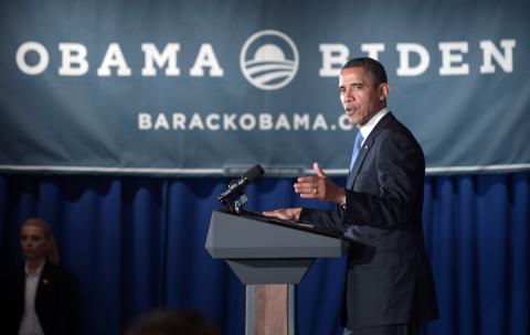President Obama at a campaign event, MANDEL NGAN/AFP/GettyImages MANDEL NGAN/AFP/GettyImages