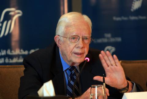 President Jimmy Carter in Egypt last month. Photo by MAHMUD HAMS/AFP/GettyImages Photo by MAHMUD HAMS/AFP/GettyImages