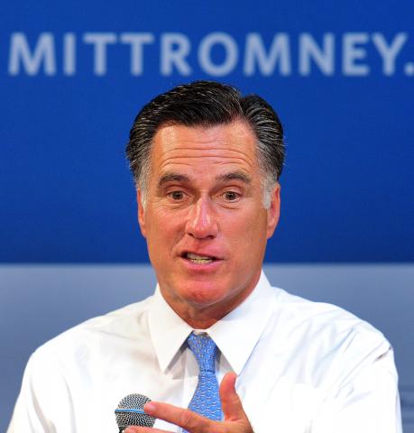 Mitt Romney, July 23, 2012. Photo by FREDERIC J. BROWN/AFP via Getty Images. Mitt Romney, July 23, 2012. Photo by FREDERIC J. BROWN/AFP via Getty Images.