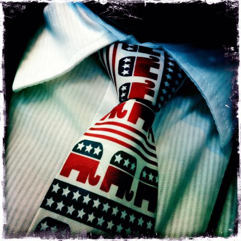 Photo: GOP tie worn at the Republican National Convention in Tampa, Fla. The Washington Post/Contributor / Getty Images The Washington Post/Contributor / Getty Images