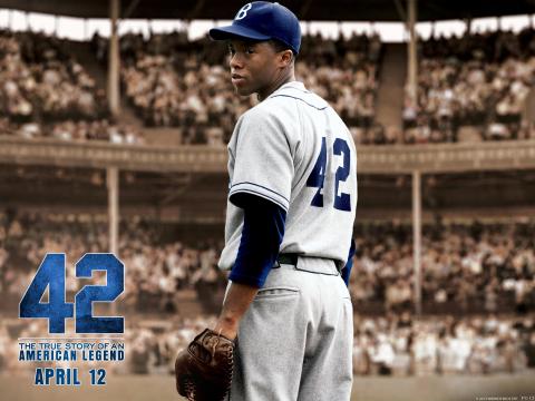 A new film about Jackie Robinson is titled 42 — the number he wore during his historic career. Photo courtesy RNS.