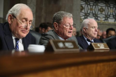 Senate Armed Services Committee during former U.S. Sen. Chuck Hagel's confirmation hearing. Chip Somodevilla/Getty Images Chip Somodevilla/Getty Images