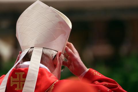 Cardinal Angelo Scola attends the Pro Eligendo Romano Pontifice Mass on Tuesday. Franco Origlia/Getty Images Franco Origlia/Getty Images