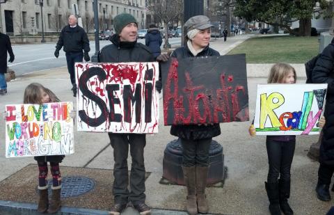 Protestors march for common sense gun legislation in Washington, D.C. Photo by Krystal Brewer / Sojourners Photo by Krystal Brewer / Sojourners