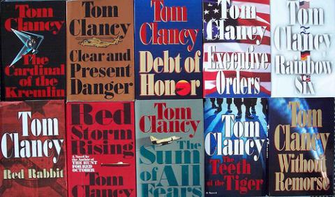 Tom Clancy novels, cdrummbks / Flickr.com Tom Clancy novels, cdrummbks / Flickr.com
