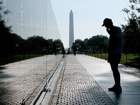 Vietnam War Memorial, Washington, D.C. Image via Wiki Commons. Vietnam War Memorial, Washington, D.C. Image via Wiki Commons.