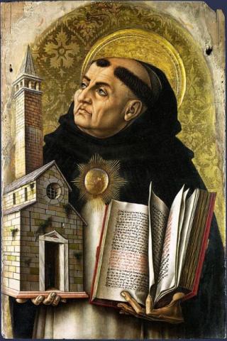 A 15th-century painting of St. Thomas Aquinas. Image via RNS. A 15th-century painting of St. Thomas Aquinas. Image via RNS.