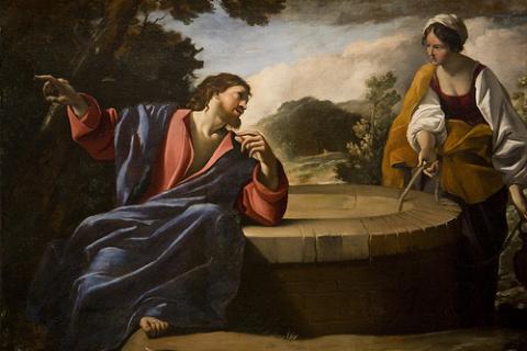Jesus and a woman at the well, painting in museum of the Dominican priory of Santa Sabina in Rome, photo by Lawrence OP / Flickr photo by Lawrence OP / Flickr.com