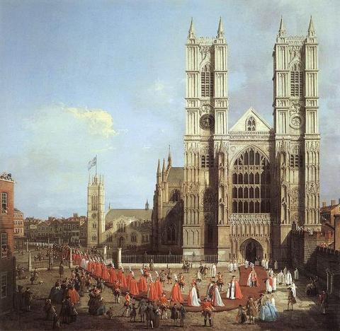 Westminster Abbey 1749. Via Wiki Commons http://bit.ly/tdg9GR Westminster Abbey 1749. Via Wiki Commons http://bit.ly/tdg9GR