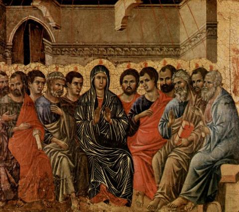 Pentecost depiction by Duccio di Buoninsegna via http://bit.ly/w3Q6IA Pentecost depiction by Duccio di Buoninsegna via http://bit.ly/w3Q6IA