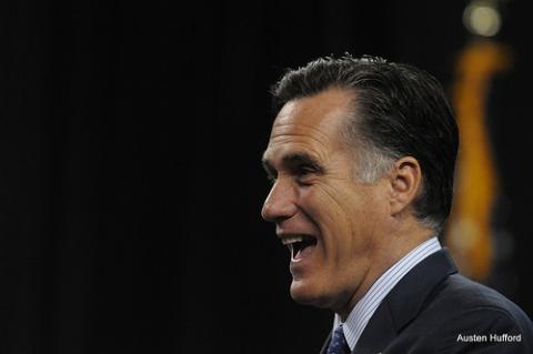 Mitt Romney speaking in Detroit, Feb. 2012. Photo via Wylio http://bit.ly/KqqDbi