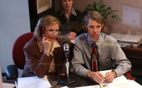 Janet Parshall and David Barton (right) interview Sen. Rick Santorum. Scott J. Ferrell/Congressional Quarterly/Getty Images Scott J. Ferrell/Congressional Quarterly/Getty Images