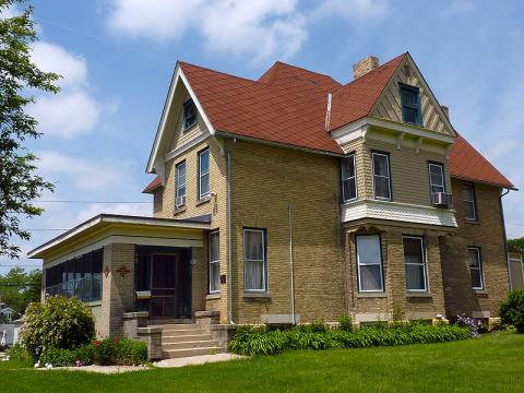 The parsonage of First Methodist Church in Monroe, Wis. Photo via RNS, by James Steakley