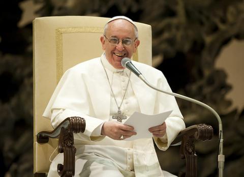 Pope Francis meets with media, via Catholic Church (England and Wales) / Flickr.com Pope Francis meets with media, via Catholic Church (England and Wales) / Flickr.