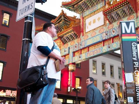 Man preaching at the Chinatown metro station in Washington, D.C., photo by Jeff Few, via Flickr.com photo by Jeff Few, via Flickr.com