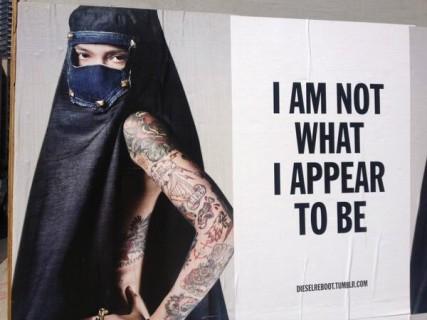 Diesel jeans ad photo courtesy Twitter. Via RNS
