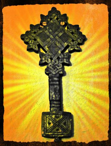 Ethiopian cross. Photo illustration by Cathleen Falsani. Ethiopian cross. Photo illustration by Cathleen Falsani.