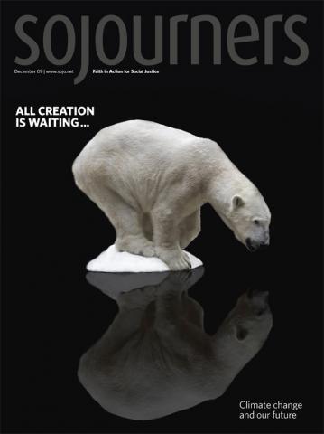 Polar bear on shrinking ice from the December 2009 issue of Sojourners Polar bear on shrinking ice from the December 2009 issue of Sojourners