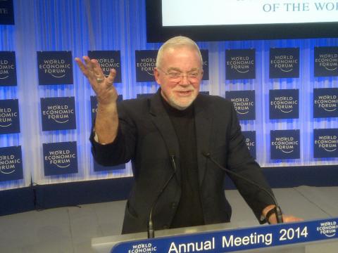 Jim Wallis speaking at the World Economic Forum in Davos Jim Wallis speaking at the World Economic Forum in Davos