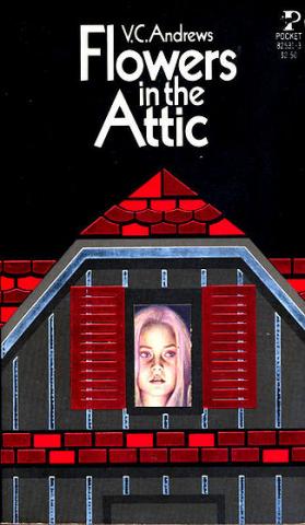 Flowers in the Attic first edition cover, Simon & Schuster Flowers in the Attic first edition cover, Simon & Schuster