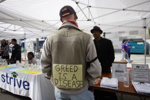 Occupy LA Health Fair, Photo by David McNew/Getty Images Photo by David McNew/Getty Images