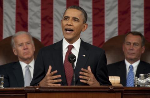 President Obama Addresses The Nation During State Of The Union Address via Getty Images President Obama Addresses The Nation During State Of The Union Address via Getty