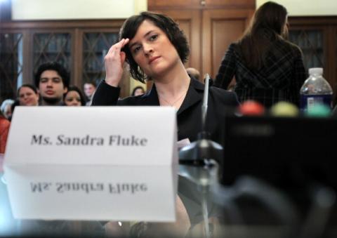Sandra Fluke at a hearing before the House Democratic Steering & Policy Committee, 2/23/12.Photo by Alex Wong/Getty Images Photo by Alex Wong/Getty Images