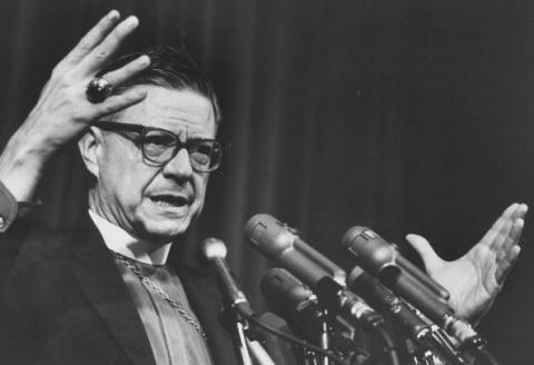 Bishop James Pike defending himself against heresy charge.Bill Ray//Time Life Pictures/Getty Images) Bill Ray//Time Life Pictures/Getty Images)