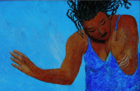 "God Dancing." Pastel drawing by Lisa Daughtry-Weiss for Sojourners. "God Dancing." Pastel drawing by Lisa Daughtry-Weiss for Sojourners.