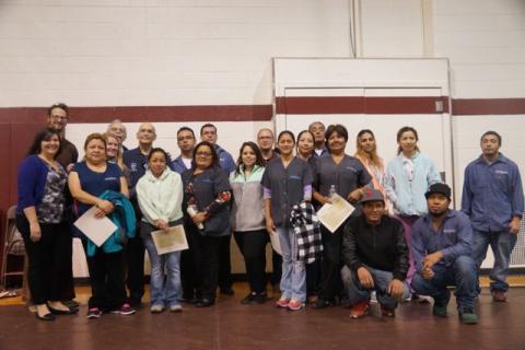 Housekeeping Appreciation Day at Eastern University. Image courtesy Shane Claiborne. Image courtesy Shane Claiborne.