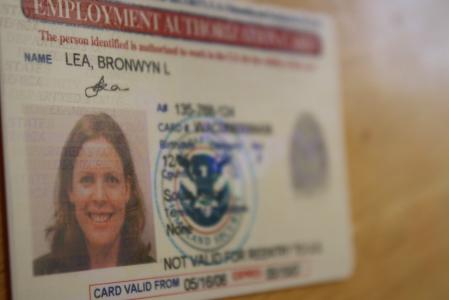Bronwyn Lea wants to trade her visa for a permanent residency green card. Bronwyn Lea want to trade her visa for a permanent residency green card.