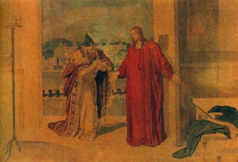 Nicodemus and Jesus, by Alexander Andreyevich Ivanov c. 1850. Photo courtesy RNS/Wikimedia Commons