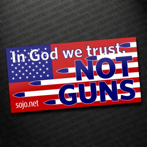 Sojourners' bumper sticker Sojourners' bumper sticker