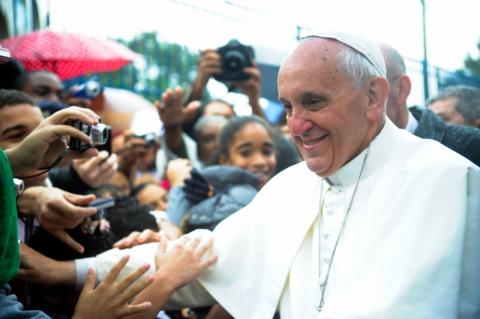 Pope Francis in Brazil, via RNS/Wikimedia Commons: http://bit.ly/1aSAgKu