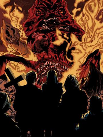 World’s top exorcists form a supergroup in “The Devilers.” Image courtesy Matt Triano/Dynamite Entertainment
