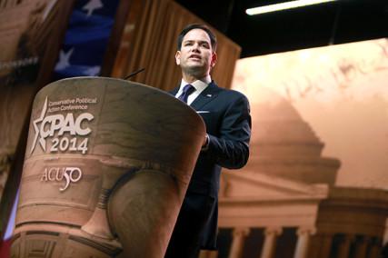 Senator Marco Rubio at the 2014 Conservative Political Action Conference. Creative Commons image by Gage Skidmore.