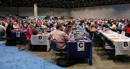 Presbyterian Church (USA) voted June 20 to divest from 3 American companies. RNS photo courtesy Danny Bolin via PC(USA)