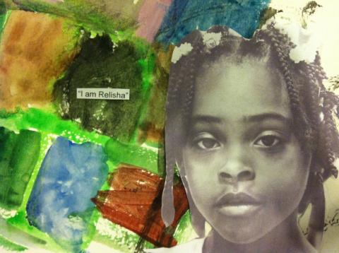Relisha collage. Courtesy Homeless Children's Playtime Project Courtesy Homeless Children's Playtime Project