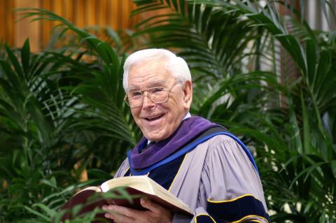 Robert Schuller, founder of the Crystal Cathedral. Photo courtesy of Hour of Power ministries / RNS Photo courtesy of Hour of Power ministries / RNS