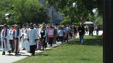 Clergy lead Jericho March around Supreme Court. James Colten / Sojourners Clergy lead Jericho March around Supreme Court James Colten / Sojourners