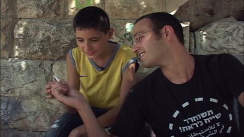 Photo of Mohammed and Zvi, Courtesy of Just Vision Photo of Mohammed and Zvi, Courtesy of Just Vision