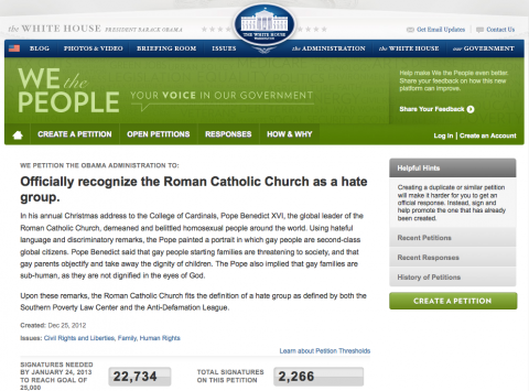 We The People petition We The People petition