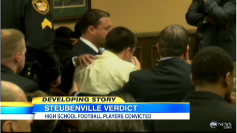 Screenshot from trial video, ABC News Screenshot from trial video, ABC News