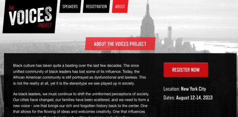 Screenshot from Voices Conference website Screenshot from Voices Conference website