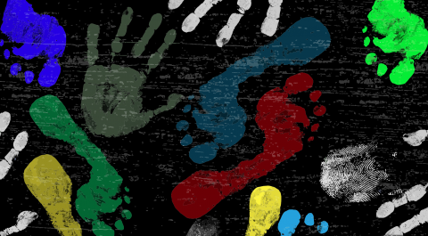 Hand and foot prints. Vector illustration courtesy ducu59us/shutterstock.com Hand and foot prints. Vector illustration courtesy ducu59us/shutterstock.com