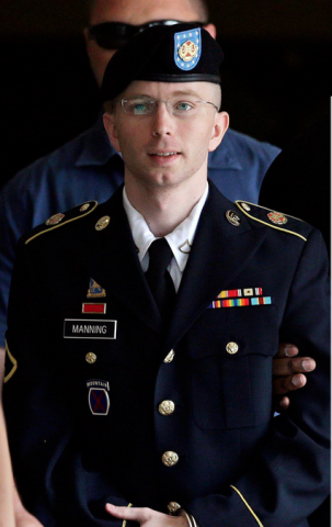 Army Private Bradley Manning faces 35 years in prison, a judge ruled today. Photo courtesy Tjebbe van Tijen/flickr.com Army Private Bradley Manning faces 35 years in prison, a judge ruled today. Phot