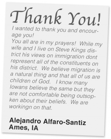 thank you letter to pastor for sermon fast for families voters in steve king s district thank thank you letter to pastor for sermon fast for families voters in steve king s district thank